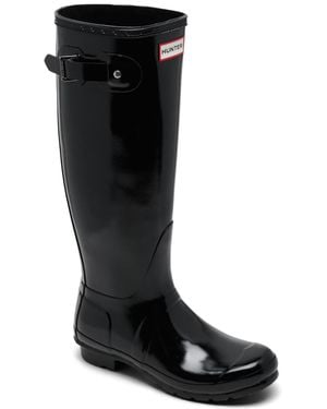 HUNTER Original Tall Waterproof Rain Boots From Finish Line - Black