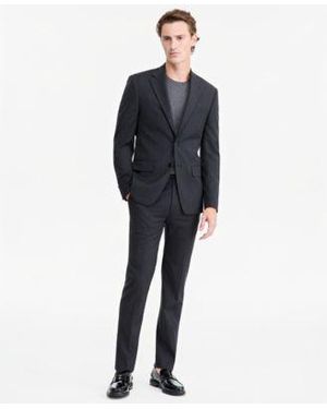 Calvin Klein Slim Fit Wool Blend Pinstripe Suit Separates - Blue