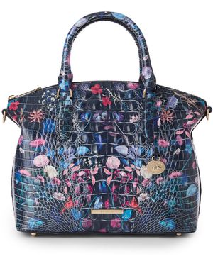 Brahmin Duxbury Melbourne Medium Leather Satchel - Blue