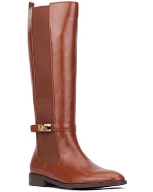 TORGEIS Reilly Ankle Strap Tall Boot - Black