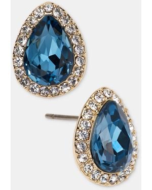 Givenchy Crystal Pear-shape Halo Stud Earrings - Blue