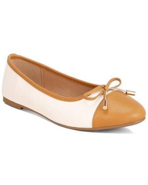 LONDON RAG Natania Two Tone Ballet Flats - Metallic