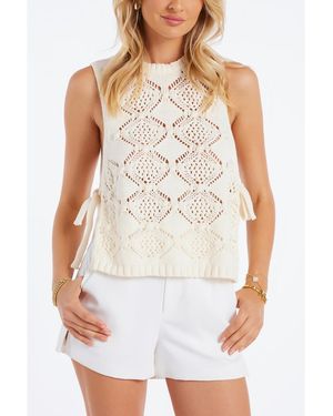 Bishop + Young Bishop + Young Bishop + Young Provence Side Tie Sweater - White