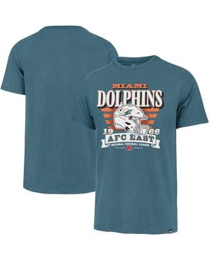 '47 Miami Dolphins Stripe Splash Franklin Throwback T-shirt - Blue