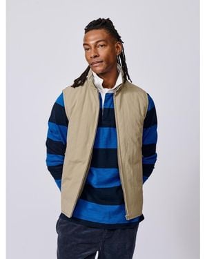aubi Lancaster Lightweight Nylon Gilet - Blue