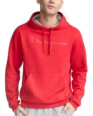 Champion Logo Graphic Pullover Hoodie - Red