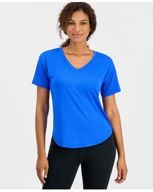 ID Ideology V-neck Short-sleeve Performance Tee - Blue