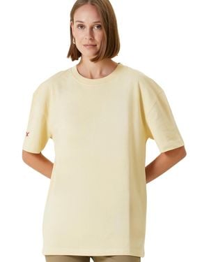 Pcfg Cotton Destroyed Logo Tee - Natural