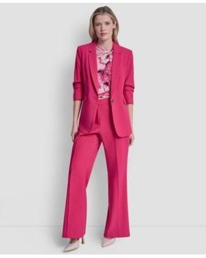 DKNY Tech Tailoring Essex Ankle Pants Tech Tailoring 1 Button Blazer - Pink