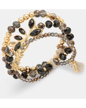 Lonna & Lilly Beaded Stretch Bracelets - Metallic