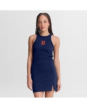 Fanatics Detroit Tigers Tri-blend Ribbed Sleeveless Dress - Blue