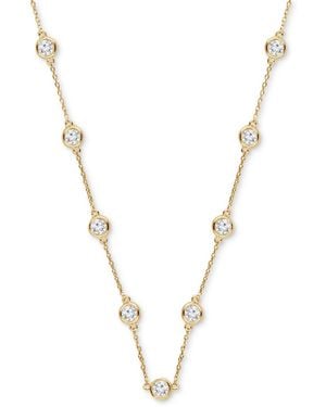 Badgley Mischka Lab Grown Diamond Statement Necklace (6 Ct. T.w. - Metallic
