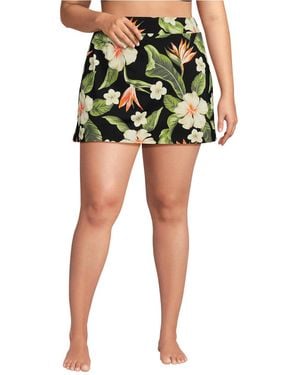 Lands' End Tummy Control Swim Skirt - Green