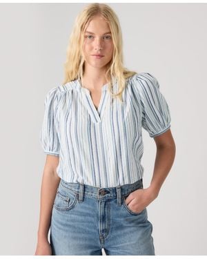 Levi's Amelie Cotton Poplin Blouse - Blue