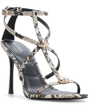 ALDO Novalya Strappy Dress Sandals - Metallic