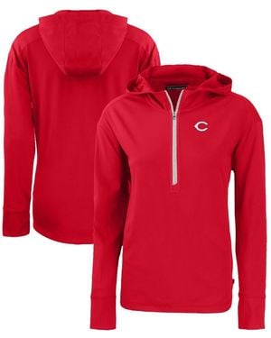 Cutter & Buck Cincinnati S Daybreak Eco Half-zip Hoodie - Red