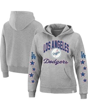 '47 Los Angeles Dodgers Plus Size Starry Eye Hoodie - Gray