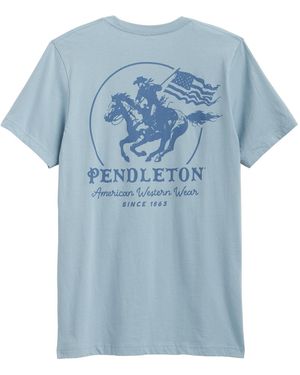 Pendleton Short-sleeve Heritage Western Graphic T-shirt - Blue
