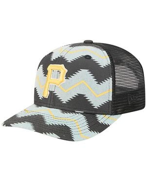 KTZ Denim/black Pittsburgh Pirates Aztec Denim 9seventy Adjustable Hat - Green