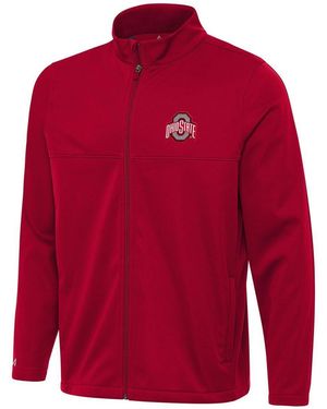 Antigua Ohio State Buckeyes Links 2 Full-zip Golf Jacket - Red