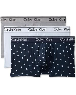 Calvin Klein 3-pack Low Rise Trunk - Blue
