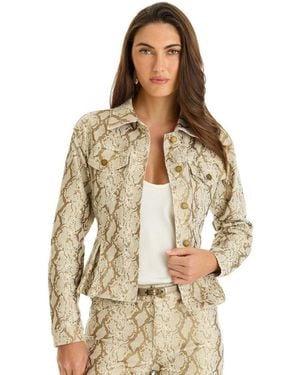 The Noli Shop Bethanie Denim Jacket - Natural