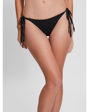 Guess Slip Bikini Nouettes Ficelle - Black