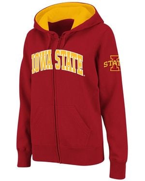 Stadium Athletic Iowa State Cyclones Arched Name Full-zip Hoodie - Red