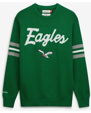 Mitchell & Ness Mitchell Ness Philadelphia Eagles Head Coach Sweater - Green