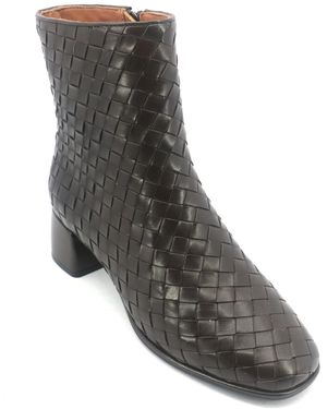 Gentle Souls Elodie Zipper Booties - Gray
