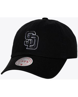 Mitchell & Ness And White San Diego Padres 1904 Strapback Adjustable Hat - Black