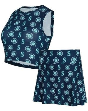 Concepts Sport Â 2-piece Seattle Mariners Knit Tank Top And Skort Set - Blue