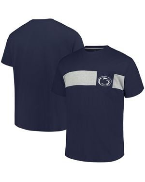 Profile Navy Penn State Nittany Lions Big Tall Color Stripe T-shirt - Blue