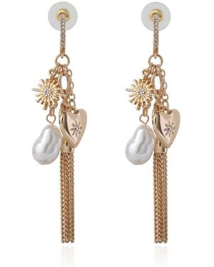 BCBGeneration Multi-charm Tassel Drop Earrings - Metallic