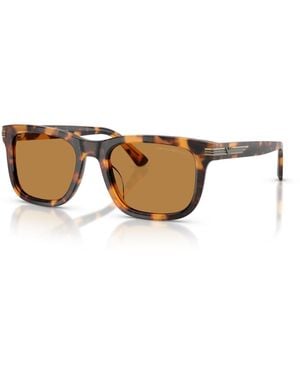Emporio Armani Acetate Oval-fit Sunglasses Ea4282u - Brown