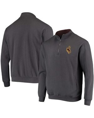 Colosseum Athletics Wyoming Cowboys Tortugas Logo Quarter-zip Jacket - Gray