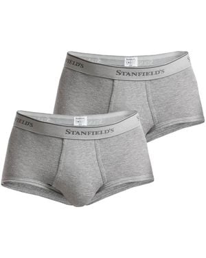 Stanfield's Supreme Cotton Blend Regular Rise Briefs - Gray