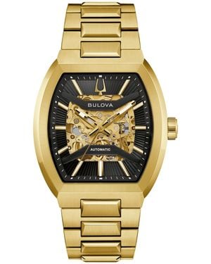 Bulova Automatic Maquina Stainless Steel Bracelet Watch 40mm - Metallic