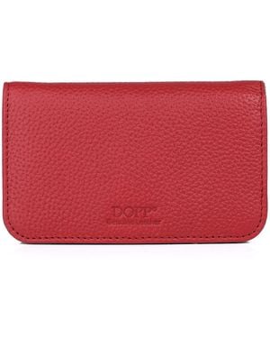 Dopp Pik-me-up Snap Card Case Wallet - Red