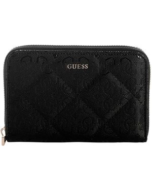 Guess Libby Medium Zip Around Wallet - Black