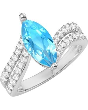 Macy's Amethyst & White Topaz Ring (1-5/8 Ct. T.w. Amethyst - Blue