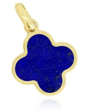 The Lovery Clover Charm 14k Gold - Blue