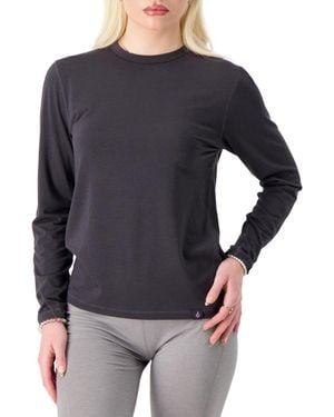 Heat Holders Ultra Lite Celine Ceramic Thermal Long Sleeve Top - Black