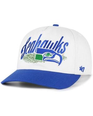 '47 Seattle Seahawks Throwback Five-panel Adjustable Baseball Cap - Blue