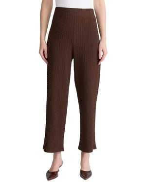 Jones New York Mid Rise Wide Leg Pants - Brown