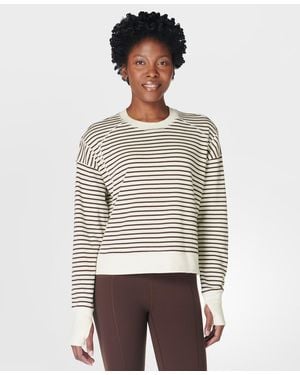 Sweaty Betty After Class Cropped Sweatshirt - White