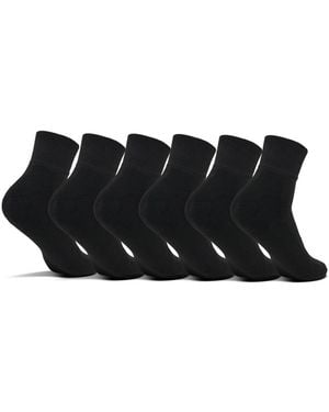 Sof Sole 6-pack Quarter Socks From Finish Line - Black