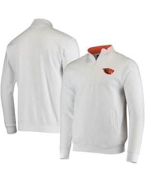 Colosseum Athletics Oregon State Beavers Tortugas Logo Quarter-zip Jacket - Gray