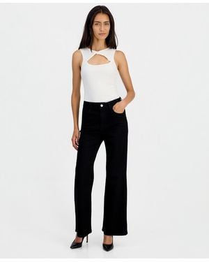Guess Classic Faye Wide-leg Jeans - White