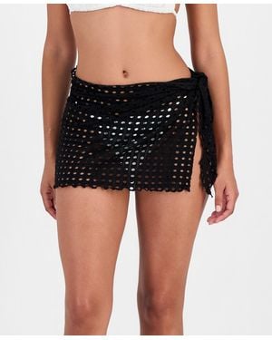 Dotti Mesh Swim Cover Up Sarong - Black